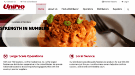 What Uniprofoodservice.com website looked like in 2016 (7 years ago)