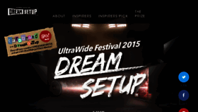 What Ultrawidefestival.com website looked like in 2016 (7 years ago)