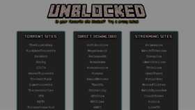 What Unblocked.live website looked like in 2016 (7 years ago)
