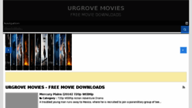 What Urgrovemovies.com website looked like in 2016 (7 years ago)