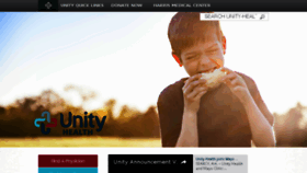 What Unity-health.org website looked like in 2016 (7 years ago)