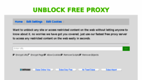 What Unblock-free-proxy.com website looked like in 2016 (7 years ago)