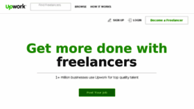 What Upwork.com website looked like in 2016 (7 years ago)