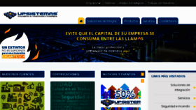 What Upsistemas.com website looked like in 2016 (7 years ago)