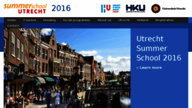 What Utrechtsummerschool.nl website looked like in 2016 (7 years ago)