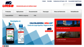 What Ursa.es website looked like in 2016 (7 years ago)