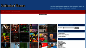 What Unblockedgames2.com website looked like in 2016 (7 years ago)