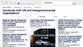 What Unjobs.org website looked like in 2016 (7 years ago)