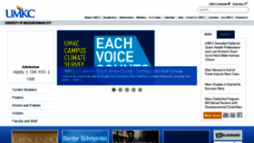 What Umkc.com website looked like in 2016 (7 years ago)