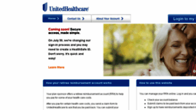 What Uhcretireeaccounts.com website looked like in 2016 (7 years ago)