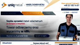 What Uniqmetal.pl website looked like in 2016 (7 years ago)