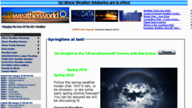 What Ukweatherworld.co.uk website looked like in 2016 (7 years ago)