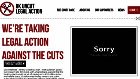 What Ukuncutlegalaction.org.uk website looked like in 2016 (7 years ago)