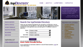 What Usatopdentists.com website looked like in 2016 (7 years ago)