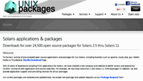 What Unixpackages.com website looked like in 2016 (7 years ago)