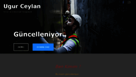 What Ugurceylan.com website looked like in 2016 (7 years ago)
