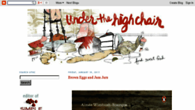 What Underthehighchair.com website looked like in 2016 (7 years ago)