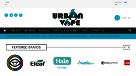 What Urbanvape.ie website looked like in 2016 (7 years ago)