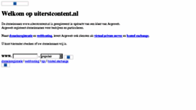 What Uiterstcontent.nl website looked like in 2016 (7 years ago)