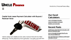 What Unclefinance.com website looked like in 2016 (7 years ago)