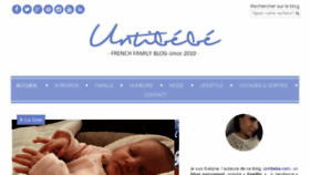 What Untibebe.com website looked like in 2016 (7 years ago)