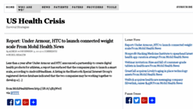 What Ushealthcrisis.com website looked like in 2016 (7 years ago)
