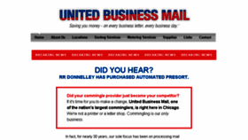 What Unitedbusinessmail.com website looked like in 2016 (7 years ago)