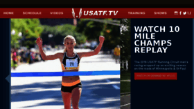 What Usatf.tv website looked like in 2016 (7 years ago)