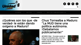 What Unidadvenezuela.org website looked like in 2016 (7 years ago)
