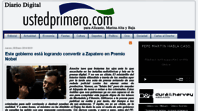 What Ustedprimero.com website looked like in 2016 (9 years ago)