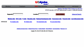 What Usajobs.org website looked like in 2016 (7 years ago)