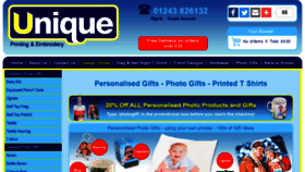 What Uniquephotogifts.co.uk website looked like in 2016 (7 years ago)