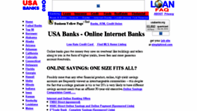 What Usabanks.org website looked like in 2016 (7 years ago)