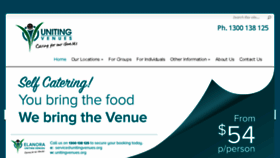 What Unitingvenues.org website looked like in 2016 (7 years ago)