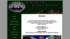 What Urentemcanoe.com website looked like in 2016 (7 years ago)