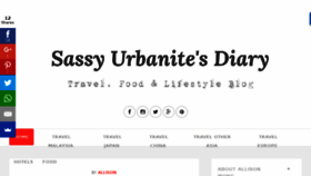 What Urbanitediary.com website looked like in 2016 (7 years ago)