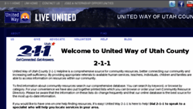 What Unitedwayuc211.org website looked like in 2016 (7 years ago)