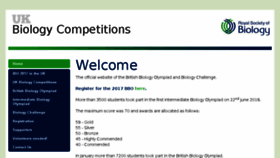 What Ukbiologycompetitions.org website looked like in 2016 (7 years ago)