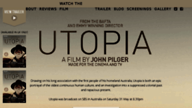 What Utopiajohnpilger.co.uk website looked like in 2016 (8 years ago)