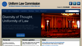 What Uniformlawcommission.com website looked like in 2016 (7 years ago)