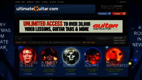 What Ultimateguitar.com website looked like in 2017 (7 years ago)