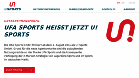 What Ufasports.com website looked like in 2017 (7 years ago)