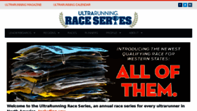 What Ultrarunningraceseries.com website looked like in 2017 (7 years ago)