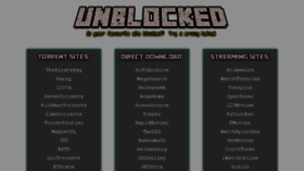 What Unblocked.pw website looked like in 2017 (7 years ago)