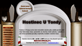 What Utondy.cz website looked like in 2017 (7 years ago)