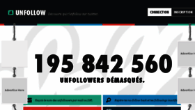 What Unfollow.fr website looked like in 2017 (7 years ago)