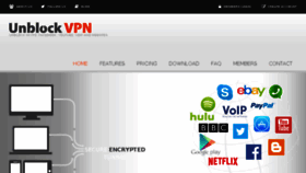 What Unblockvpn.com website looked like in 2017 (7 years ago)