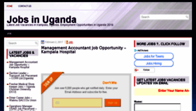 What Uganda.hotkenyanjobs.com website looked like in 2017 (7 years ago)