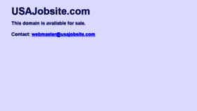 What Usajobsite.com website looked like in 2017 (7 years ago)