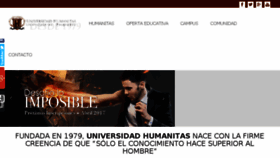 What Universidadhumanitas.com website looked like in 2017 (7 years ago)